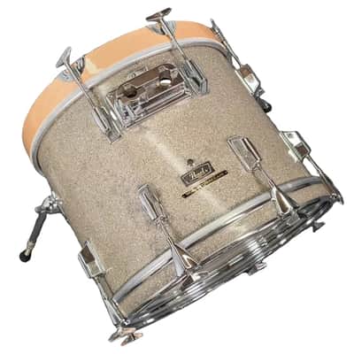 Used Pearl Wood FiberGlass Bass Drum 18x14 Gold Sparkle - Good image 5