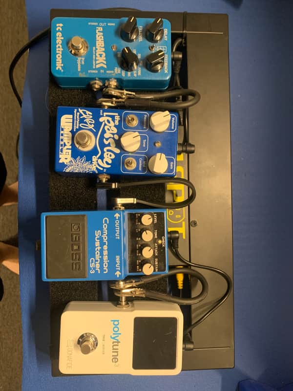 Pedaltrain Metro Pedalboard w/ Truetone CS6, Wampler Paisley Drive V1, Polytune 3, Flashback Delay image 1