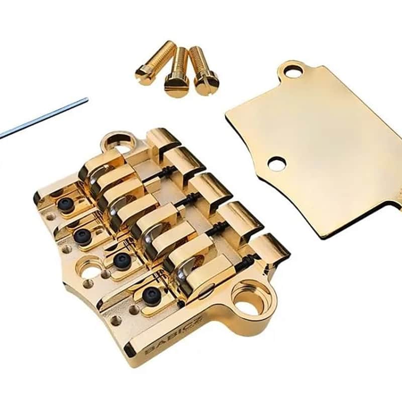 Babicz FCH-3PTBK Full Contact Hardware 3-Point Bass Bridge – G…