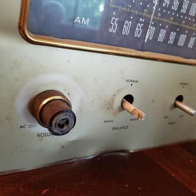 The Fisher Tube Preamp, receiver control amp console D-39 290-T MPX-77 1963 - Gold image 4