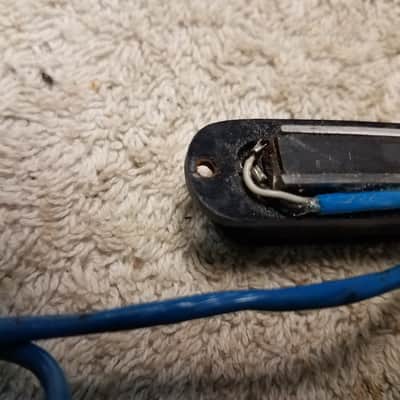 Joe Barden S Deluxe Strat pickups set of 3 1990's blue leads image 5