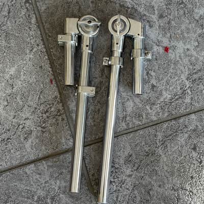 Set of 2 Adjustable Tom Holder Arms – Chrome Steel image 2