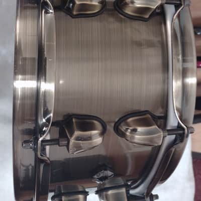Mapex Black Panther Brass Cat 14x5.5" Brass Snare Drum with Brass Hardware - Antique Brass image 9