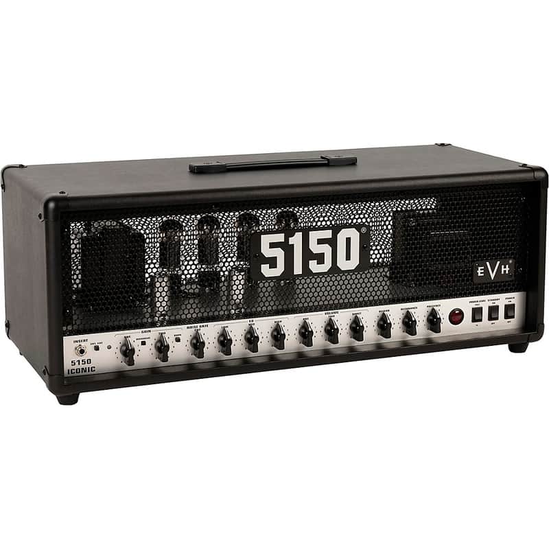 EVH 5150 Iconic 80W Guitar Amp Head Regular Black image 1