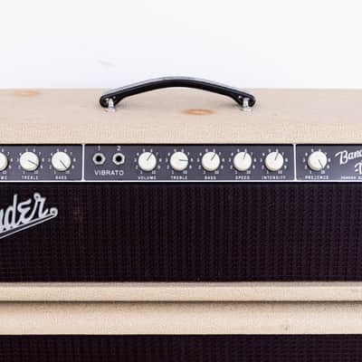 1962 Fender Bandmaster Vintage Pre-CBS Tube Amp Blonde w/ 2x12 Cab, Oxford 12L6 image 2