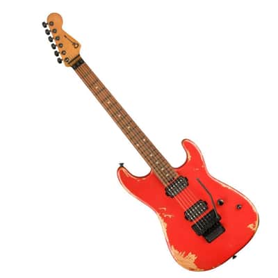 Charvel ProMod Relic San Dimas Style 1 HH FR PF Pau Ferro 6-String Right-Handed Electric Guitar, Includes Multi-Fit Gig Bag (Weathered Orange) image 3