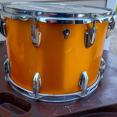 Vintage 70s Premier Elite 14x10 Tom African Mahogany 70s - Psychedelic Orange image 13