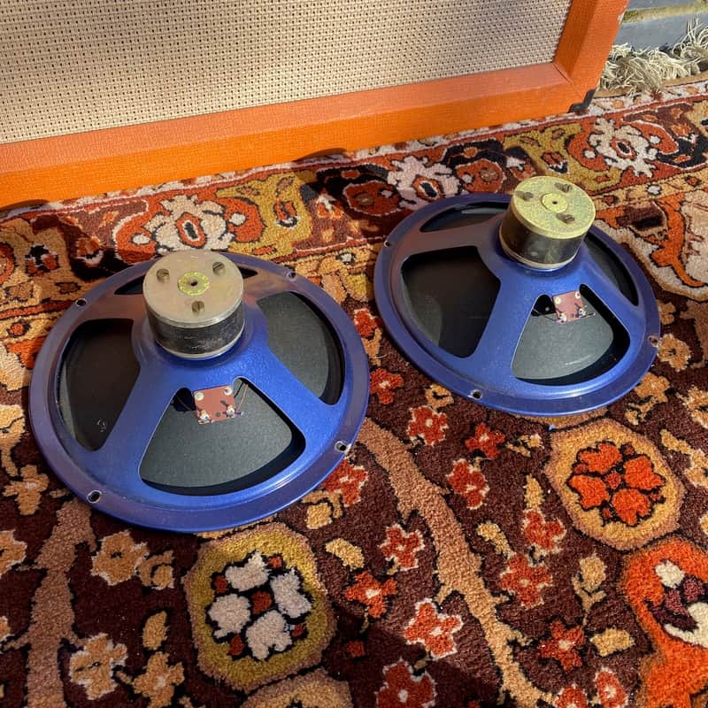 Vintage 1960s Matched Pair 2x Vox AC10 Elac Blue Alnico 10N/83 10" Speakers 8ohm image 1