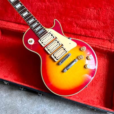 Greco EG-600 Custom Ace Frehley 1978 - Cherry sunburst 3 pickup les paul Singlecut original vintage Fujigen MIJ Japan MOT image 2