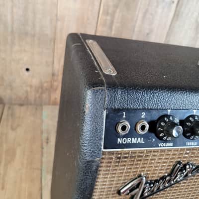Fender Deluxe Reverb 1965 w/ Cover and Footswitch Serviced Very Good - Black image 5