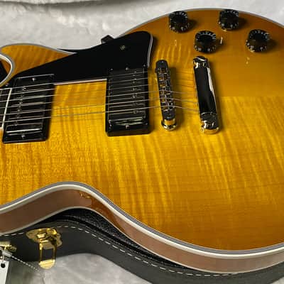 NEW! Gibson Dealer Select Custom Shop Les Paul Custom AAA Figured Flame Top - Lemon Burst / Natural Back - Authorized Dealer - 9lbs - G06814 image 8