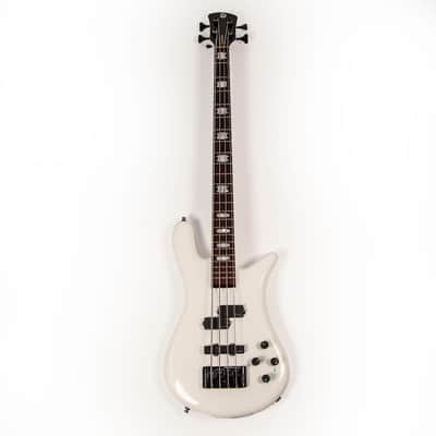 Spector White Casper 4 String Bass Owned by Rex Brown of Pantera image 1