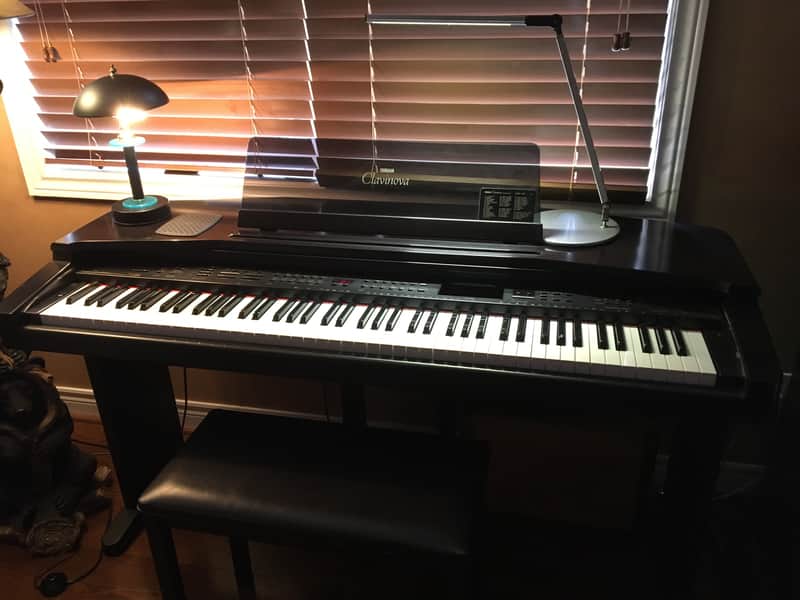 Yamaha Clavinova CVP-55 Digital Piano Slate Black | Reverb