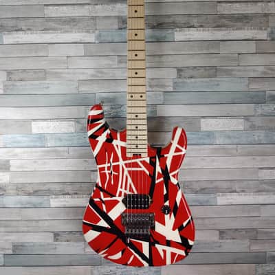 EVH Striped Series Red Black White Electric Guitar image 3