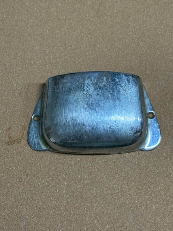 Fender Vintage 1960s Fender Precision Bass “Ashtray” Bridge Cover – Original Chrome image 1