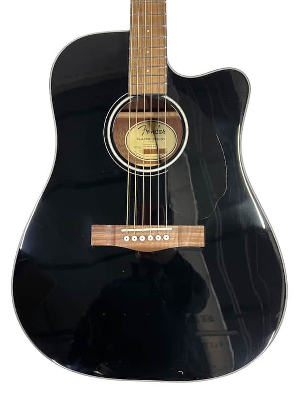 Fender Guitar - Acoustic electric CD-60SCE BLK image 1