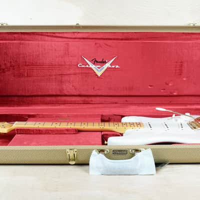Fender Vintage Custom Shop 1957 Reissue Stratocaster TCP Time Capsule 2023 Aged White Blonde w/ OHSC image 2