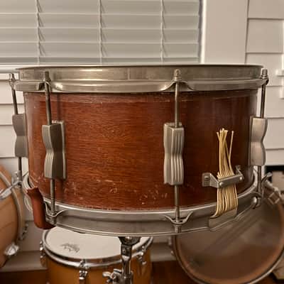 WFL / Ludwig 6.5x14 (8-Lug) Auditorium Snare Drum - Mahogany Lacquer image 2