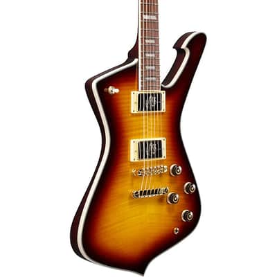 Ibanez Iceman Flamed Maple Electric Guitar Violin Sunburst - With Case-4L240200112 image 2