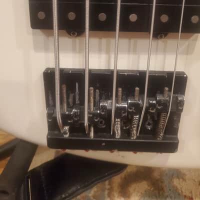 Fender Modern Player Jazz Bass V Satin 2014 - Olympic White image 8