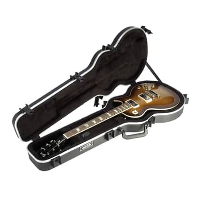 SKB Cases Les Paul Guitar Hardshell Case with Arch Top Design, TSA Latch, Over-Molded Handle, EPS Foam Interior, and Accessories Compartment image 6