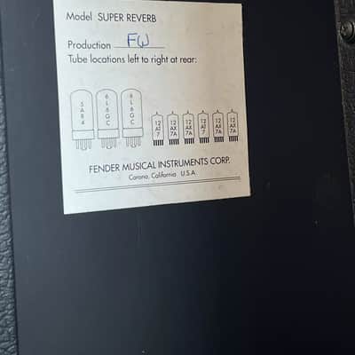 Fender '65 Super Reverb Reissue 45-Watt 4x10" Guitar Combo 2001 - Present - Black image 10