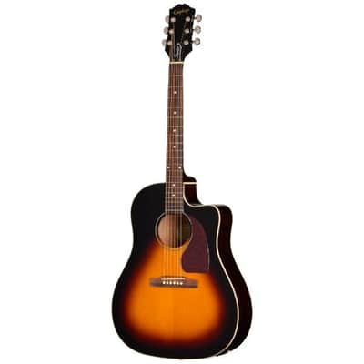 Epiphone J?45 Studio EC Vintage Sunburst Acoustic?Electric Guitar image 2