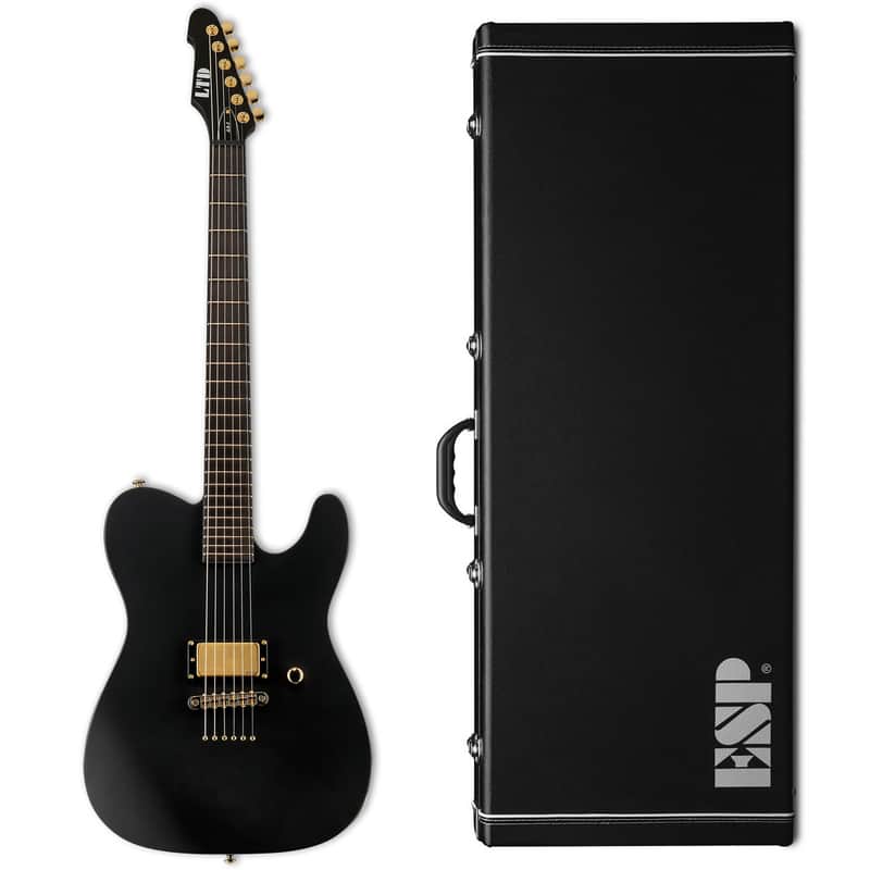 ESP LTD AA-1 Alan Ashby Black Satin Electric Guitar with ESP Hard Case - B-Stock - Of Mice & Men!  Made in korea. image 1