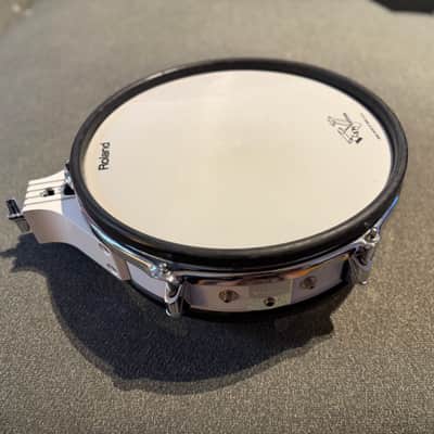 Roland PD-120 12" Mesh Dual Zone Mesh Snare / Tom Drum Pad Electronic // vdrums PD120 PD 120 White PD120wt PD-120wt image 1