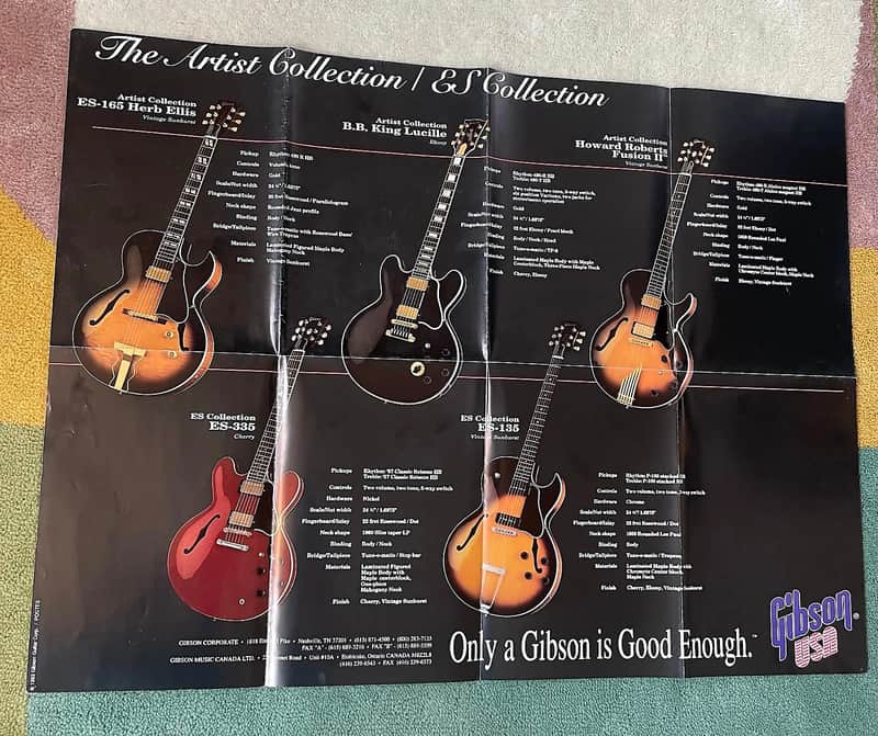 Gibson ES collection poster 1993 image 1