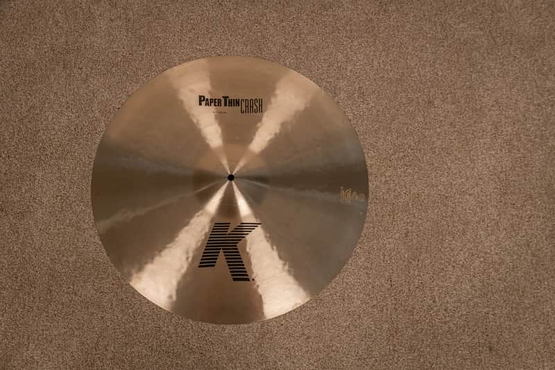 Zildjian 21" K Paper Thin Crash Cymbal 1766g image 1
