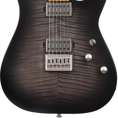 Schecter C-1 Standard Plus Electric Guitar - Transparent Black Burst (3936) image 3