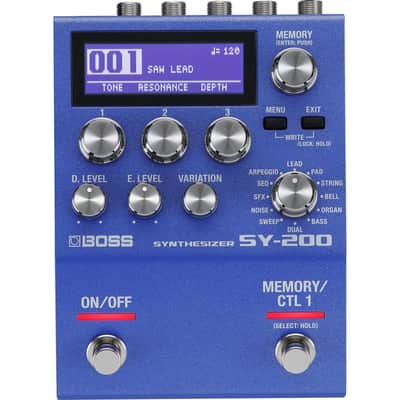 BOSS SY-200 SYNTHESIZER EFFECTS PEDAL – Advanced BOSS Polyphonic Guitar Synth Technology in a Streamlined 200 Series Pedal for any Guitar or Bass – Full MIDI I/O – 128 Memories – 171 Synth Sounds image 4