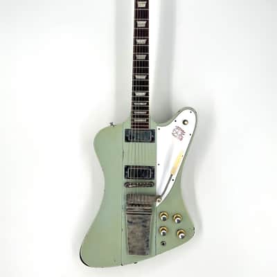 Gibson Firebird V 1963 with Maestro Vibrola Heavy Aged Murphy Lab - Antique Frost Blue image 4