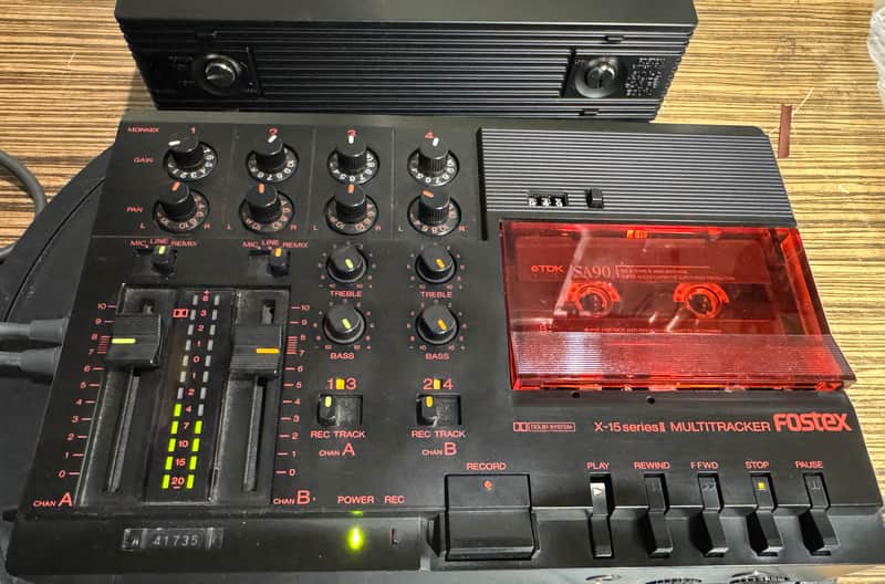 Fostex X-15 Series II 4-Track Cassette Recorder w/ Original Box - Serviced image 1