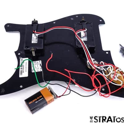 Fender Jim Root Stratocaster Strat LOADED PICKGUARD, Active EMG 60 81 Black! image 2