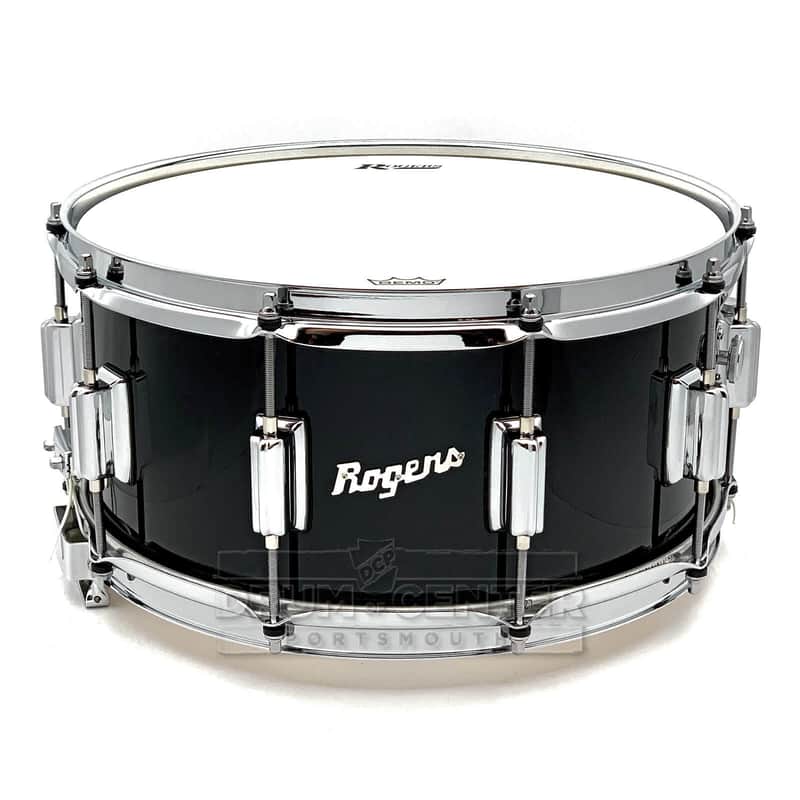 Rogers Dyna-Sonic Snare Drum 14x6.5 Black Lacquer image 1