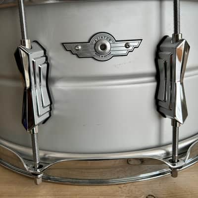 British Drum Company Aviator 14x6.5" 10-Lug Seamless Aluminum Snare Drum Aluminum - 2019 - 2020 image 5