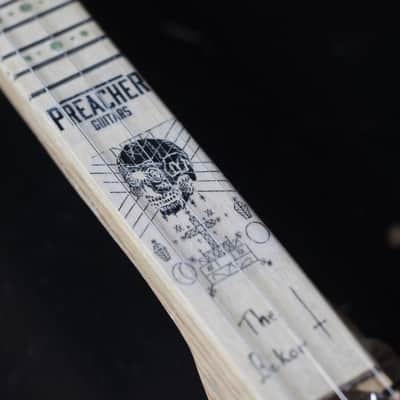 Cigarbox guitar 3 string crocodile skull guitar image 3