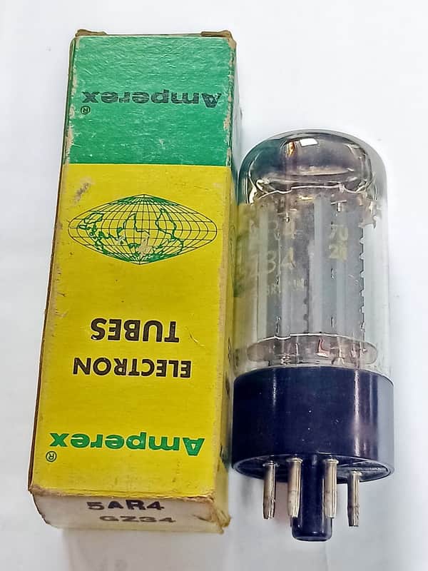 Amperex 5AR4 GZ34 rectifier tube Mullard Great Britain image 1