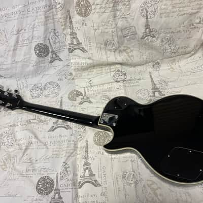 Cortez Lawsuit Era Les Paul Custom 1970’s Ebony Ex Cond Open Book Headstock Japan Ibanez Greco Aria image 13
