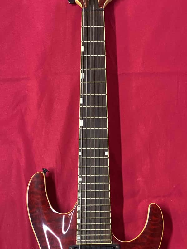 Grass Roots by ESP G-7-53HR 7-String Red 2000's Electric Guitar