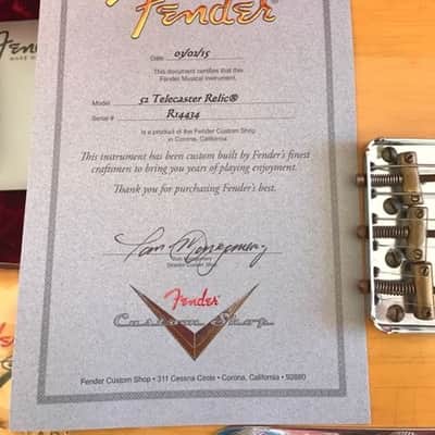 Fender Custom shop Telecaster 2015 - Heavy Relic Butterscotch image 5