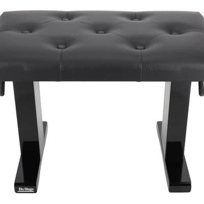On-Stage KB9503B Hydraulic Height-Adjustable Piano Bench+Premium Tufted Cushion image 2
