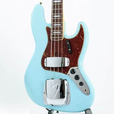 Fender Custom Shop Limited Edition 1966 Jazz Bass Journeyman Relic (Aged Daphne Blue/Matching Head) image 1
