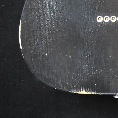 Fender Custom Shop 2019 Ltd Roasted Pine Double Esquire Relic, Aged Black with Tweed Custom Shop Hard Case image 7