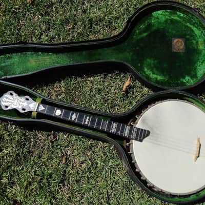 Vintage 1923 Vega Style X No. 9 Tenor Banjo w/ Original Hardshell Case - a Century Old - WOW! image 1