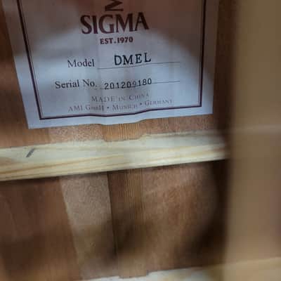 Sigma SE Series DMEL Left-Handed with Electronics 2010s - Natural image 5