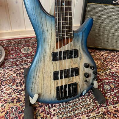 Ibanez SR605E-CTF 2024 - Cosmic Blue Starburst Flat image 2