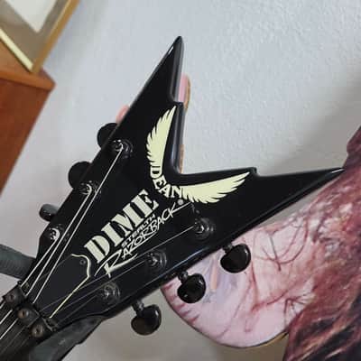 DIMEBAG DARRELL'S LAST GUITAR - Pantera Artist Prototype Dean Dime Razorback Stealth USA Custom Shop from Vinnie Paul estate signed COA D3 Dimebag Darrell Artist Owned Washburn Rare Era! image 11